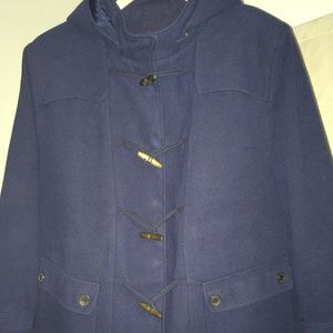 Ulla Popken Duffel Coat Womens Plus Navy 24/26
